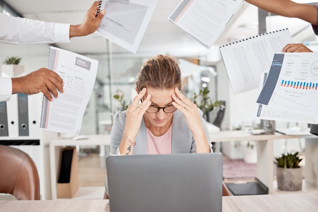 employee overwhelmed by tasks